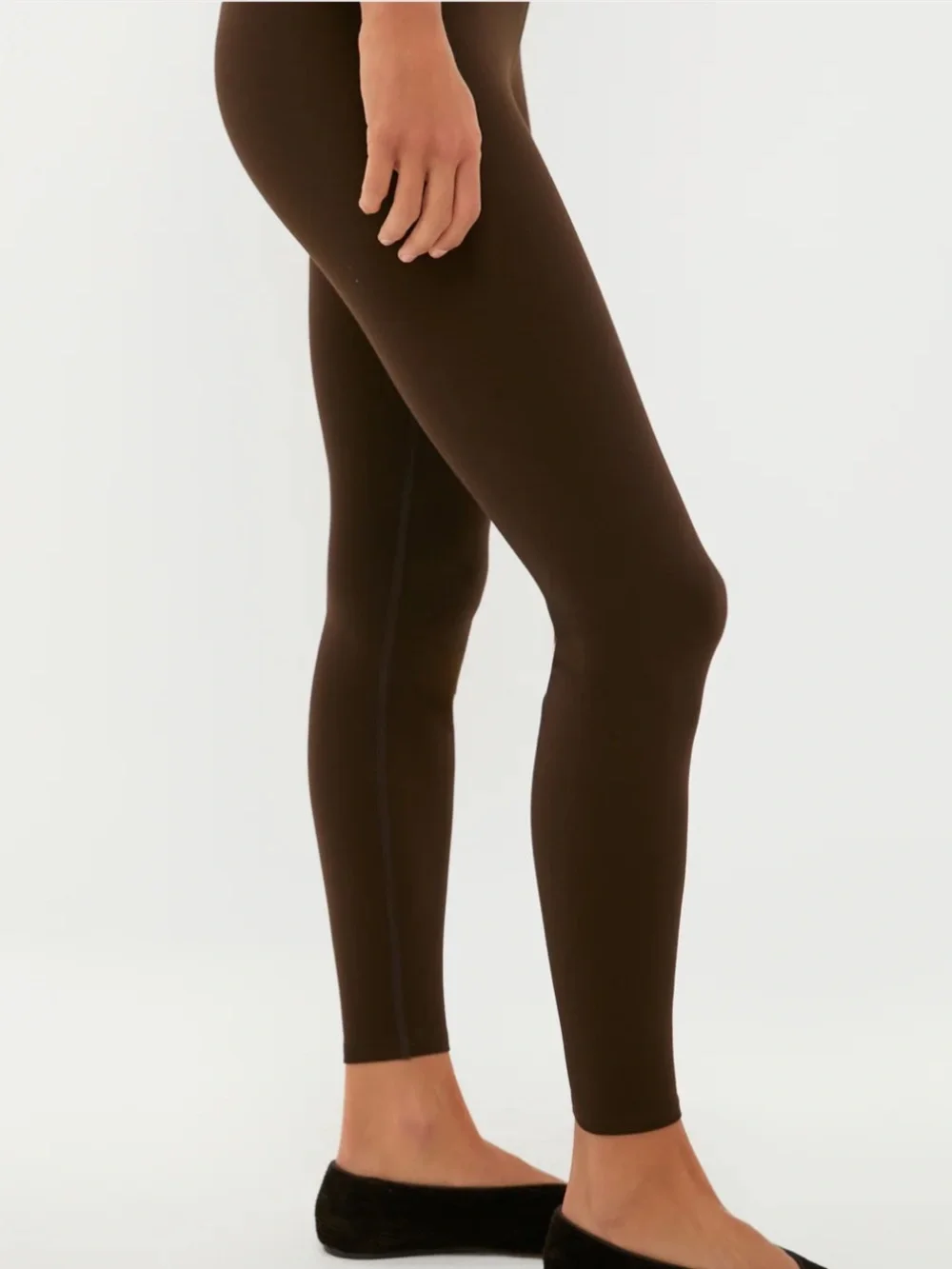 Like New Tuckernuck Chocolate Brown High Rise Compression September Leggings XL